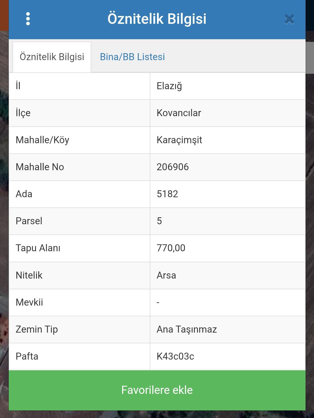GÜZEL KONUMLU ARSA  770M² Elazığ / Kovancılar / Karacimşit Mh. - ELAZIĞ KOVANCILAR fotoğraf 2